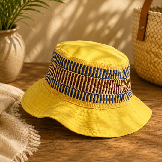 Boruca cotton hat handmade in Costa Rica