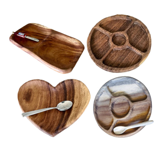 Snack Plates - Wood