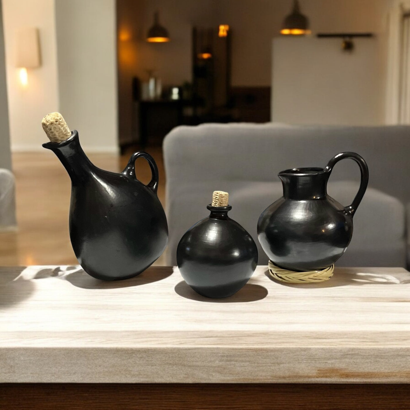 Black Clay Pitchers and Jugs