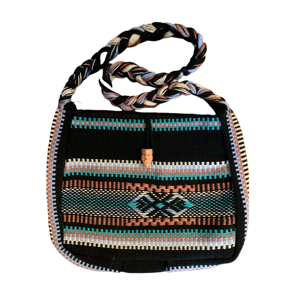 Handwoven Boruca Cotton Shoulder Bag  Product Description